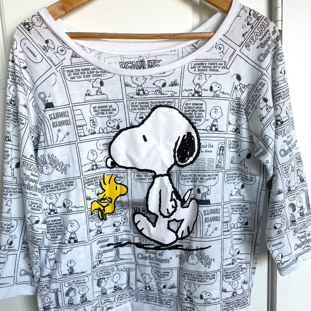 2015 Women's PEANUTS Cartoon pullover Top Large
